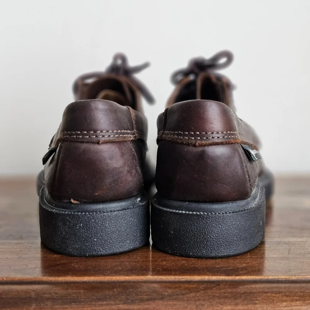 Vintage Eastland USA Genuine Leather Moc Toe Oxford Shoes Brown Men’s 9.5M